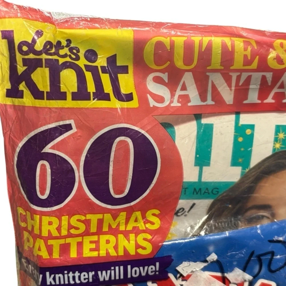 NEW Let’s knit Magazine Holiday Kits Nov/Dec ‘19 UK Patterns Ideas Yarn