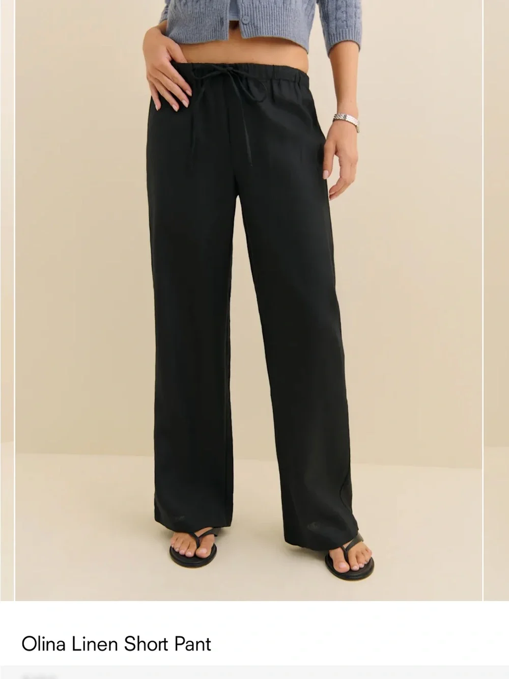 Reformation Olina Linen Short Pant