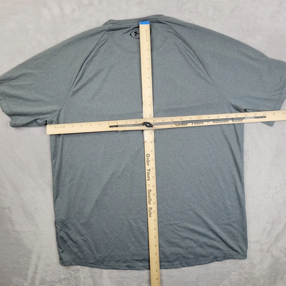 Under Armour Shirt Mens Large Gray Tech Tee Athletic Performance Lightweight Gym
