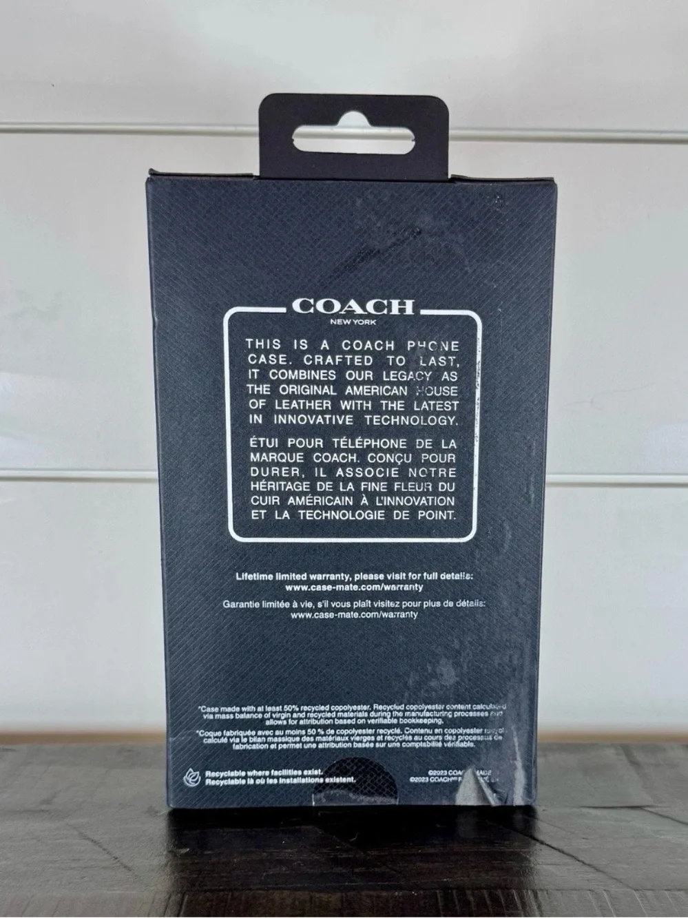 Coach https code patterned