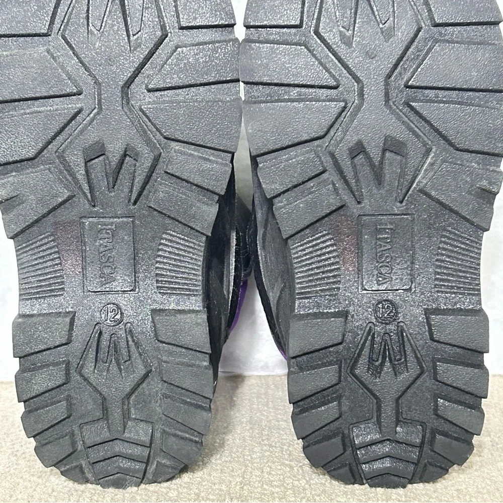 Itasca Cerebus Toddlers/Kids Grey/Purple Insulated Waterproof Winter Boots SZ 12