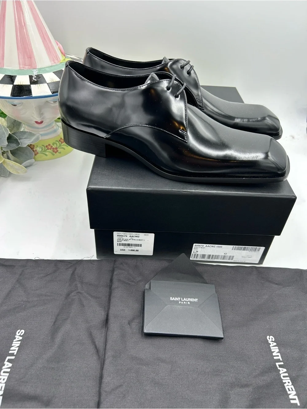 Saint Laurent polished black