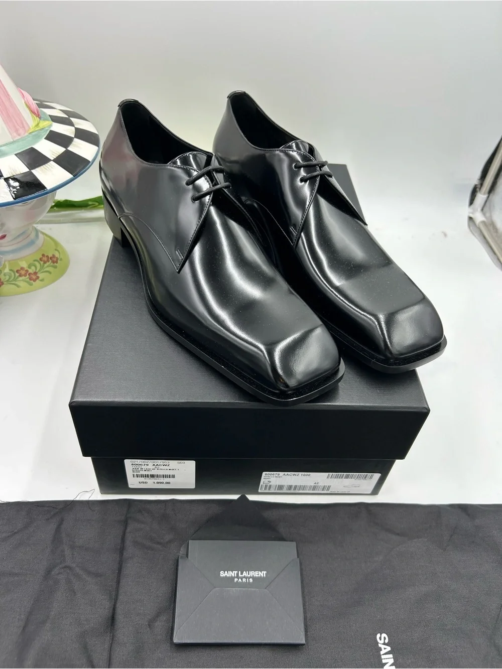 Saint Laurent polished black
