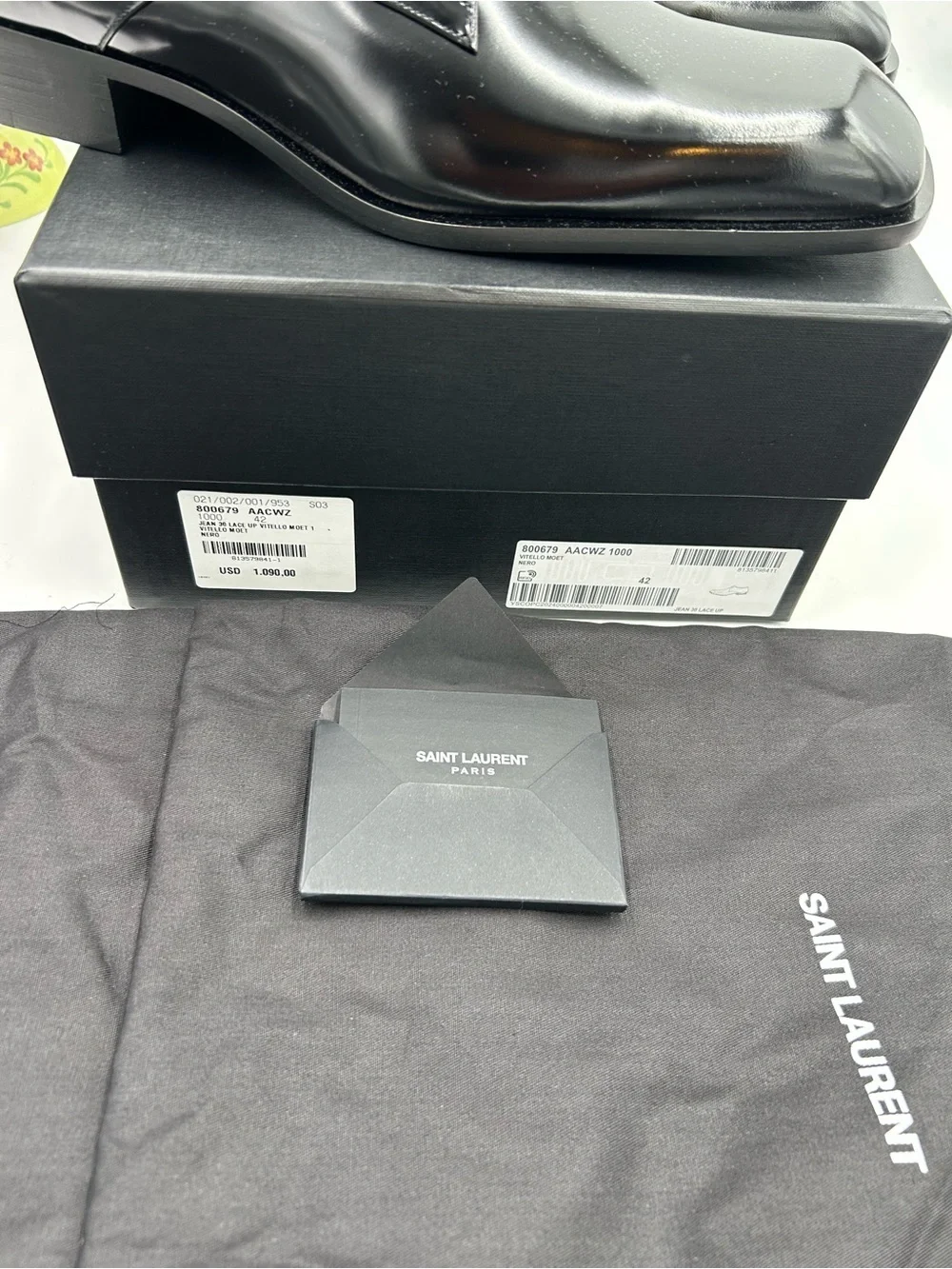 Saint Laurent polished black