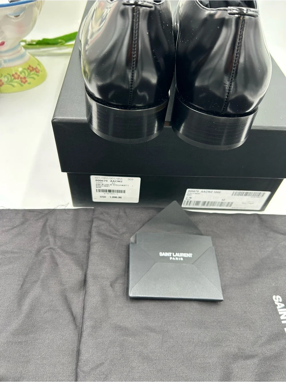 Saint Laurent polished black