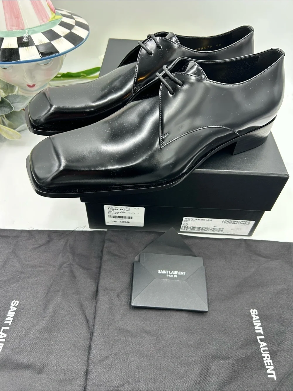 Saint Laurent polished black