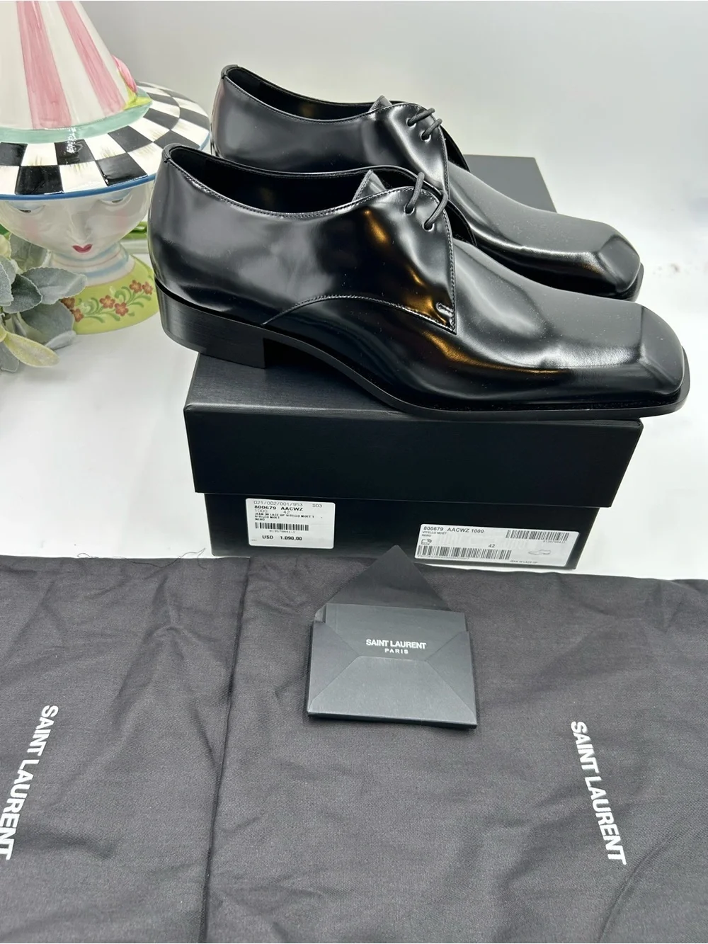 Saint Laurent polished black