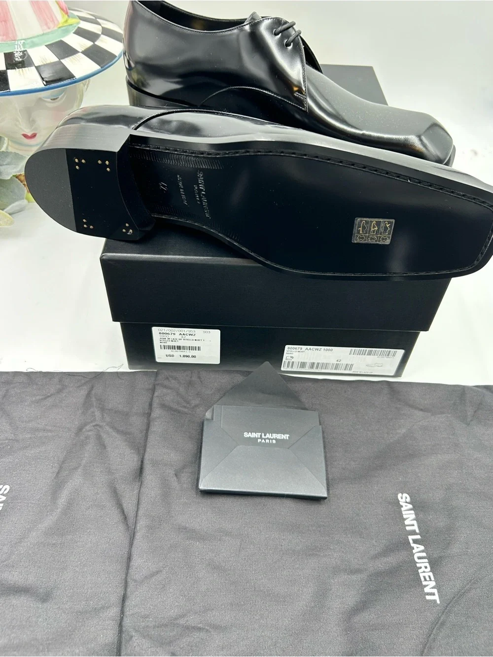 Saint Laurent polished black