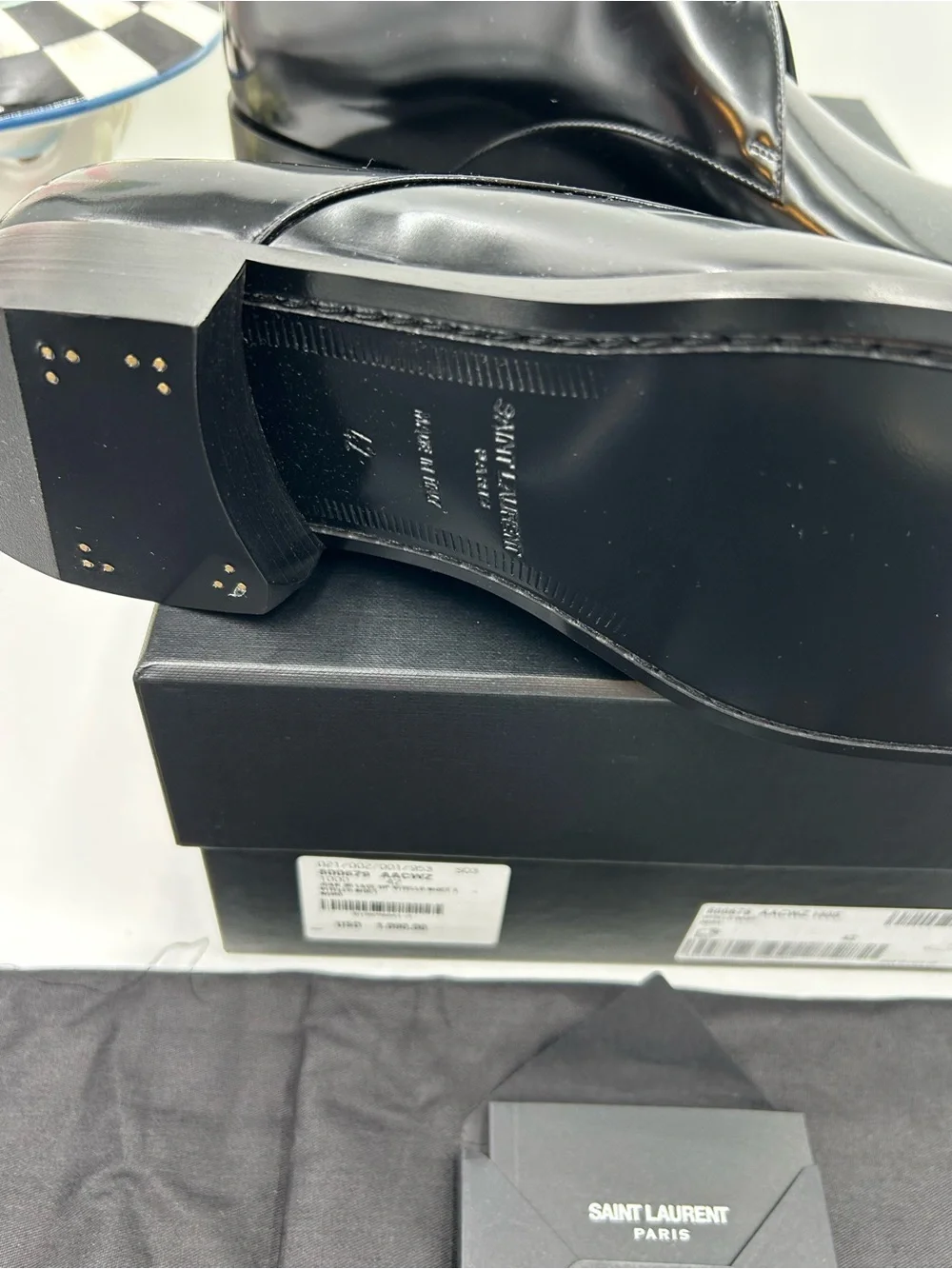 Saint Laurent polished black