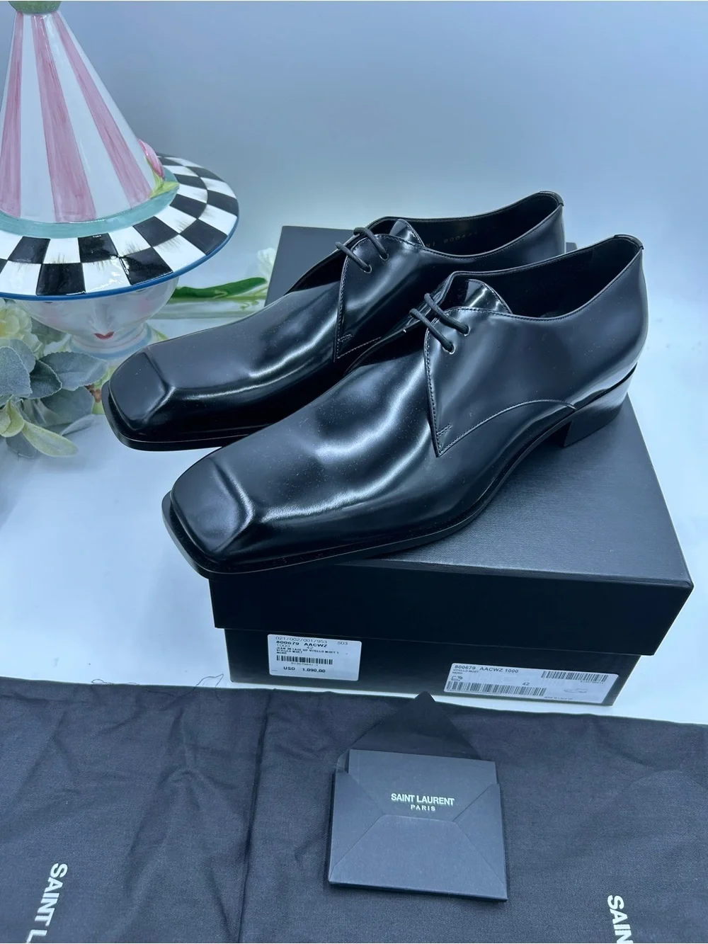 Saint Laurent polished black