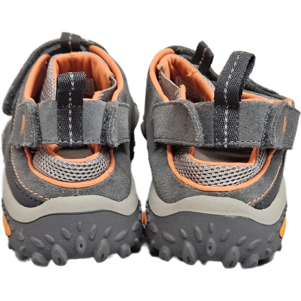 Merrell Iggy Web Kids Dark Grey Orange Hiking Water Sandals J35065 Size 4 US