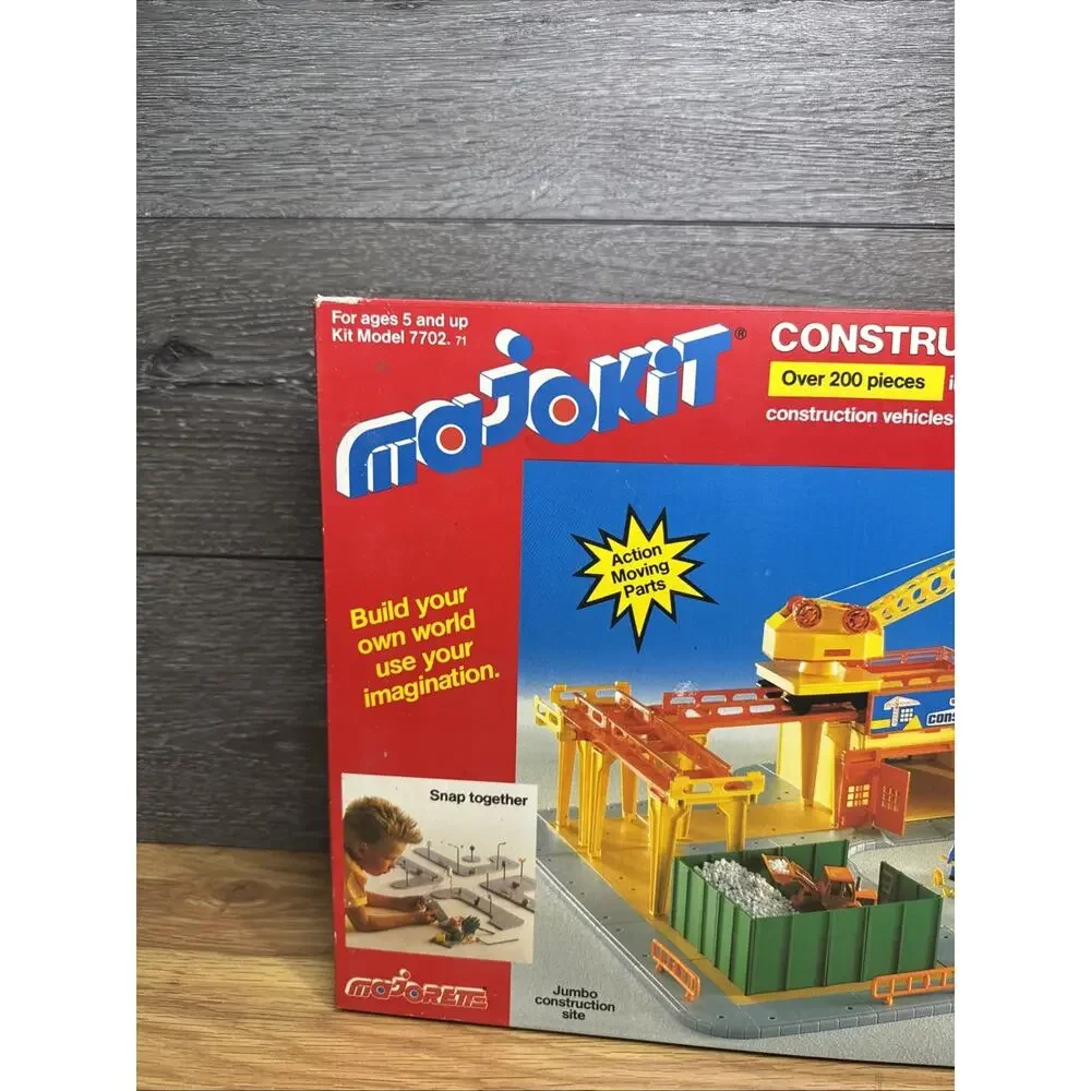 Majorette Majokit France Construction Playset Construction Site – 200 Pieces New