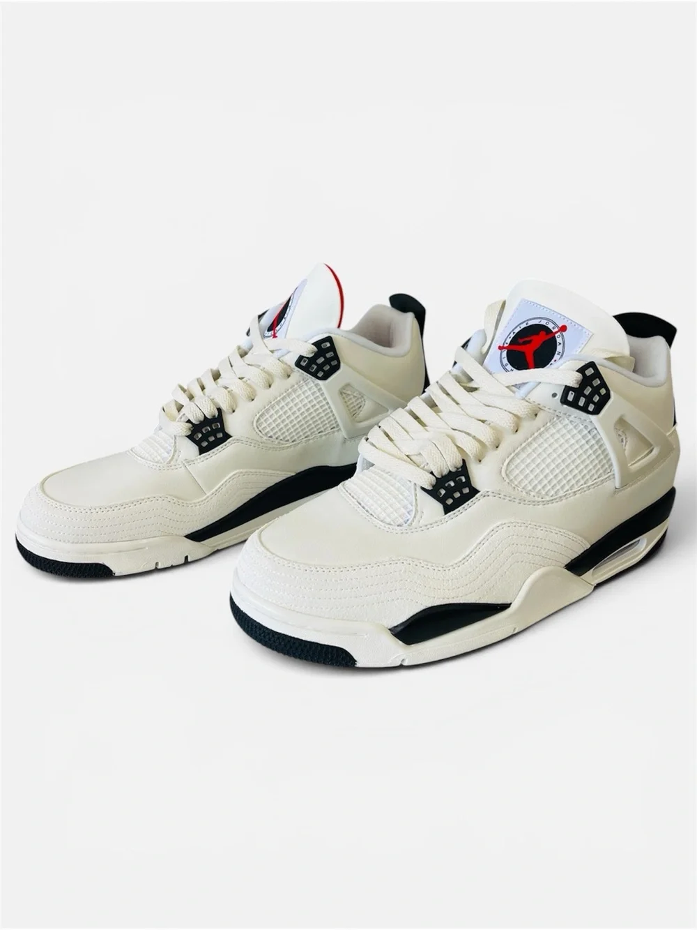Air Jordan 4 Retro OG FC Off-White Basketball Sneakers MED TOP(SIZE 7.5)