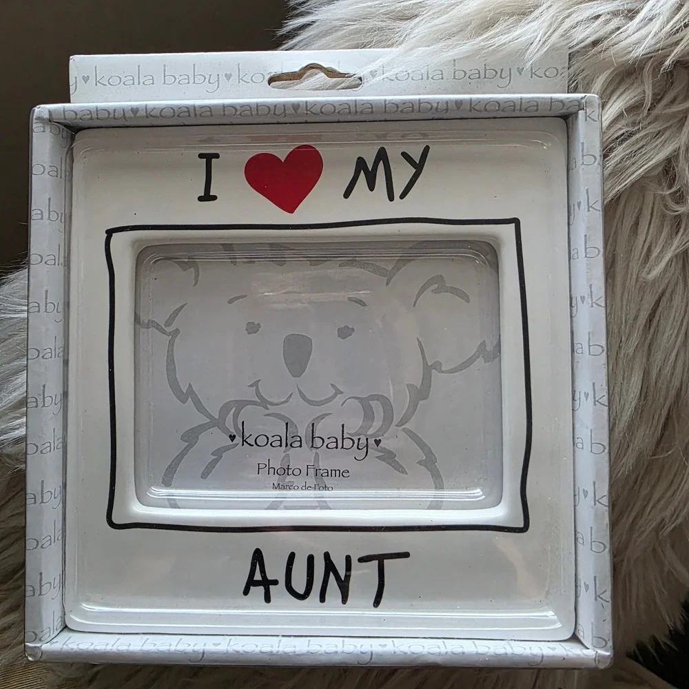 Koala Baby I Love My Aunt Photo Frame 2007 Babies R Us Y2K Ceramic White
