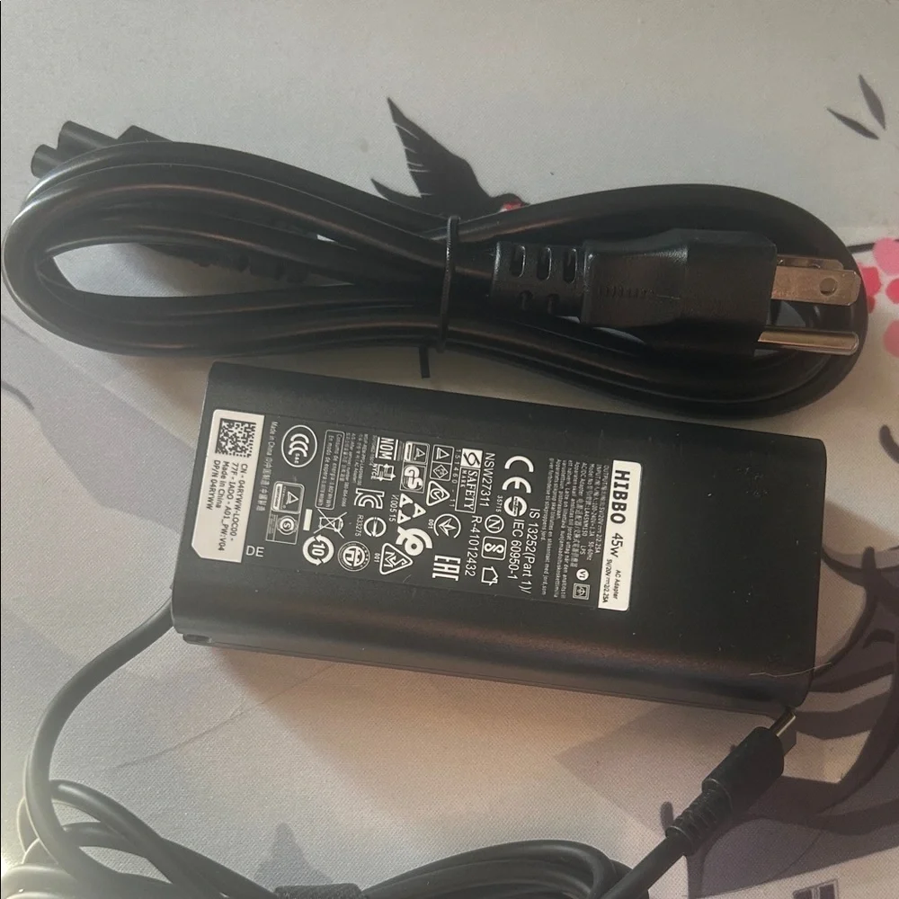 Sleek Black Power Adapter for Tablets