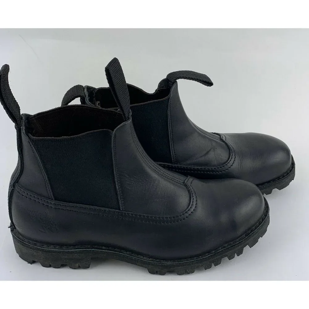 Lastrite New Zealand Mens Black Leather‎ Ankle Boot