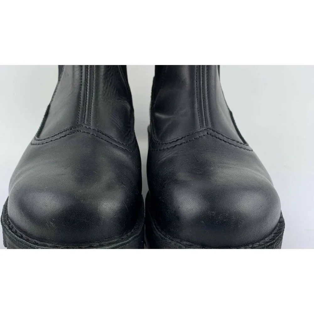 Lastrite New Zealand Mens Black Leather‎ Ankle Boot