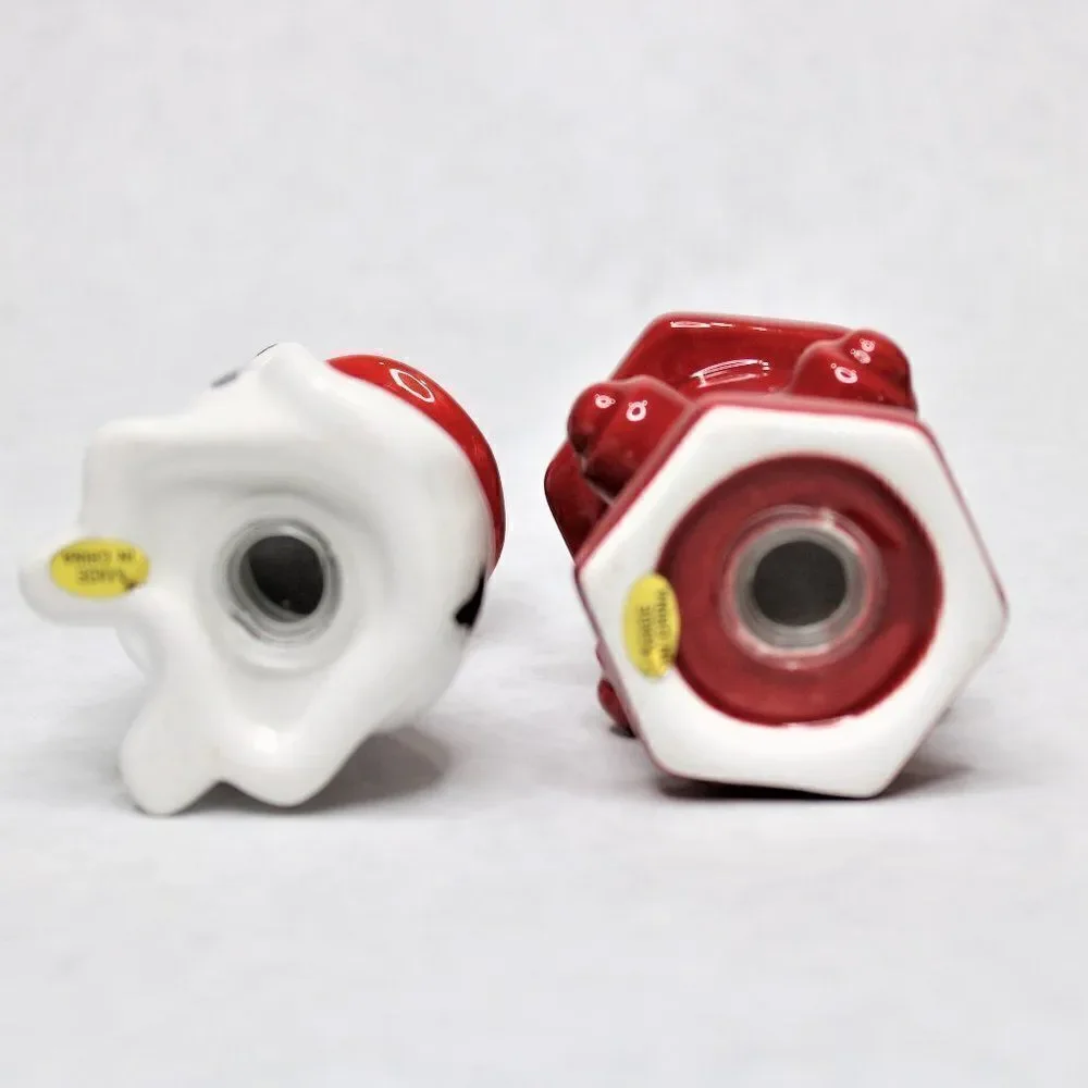 Collectable Dalmatian Puppy Dog & Red Fire Hydrant Salt & Pepper Shakers