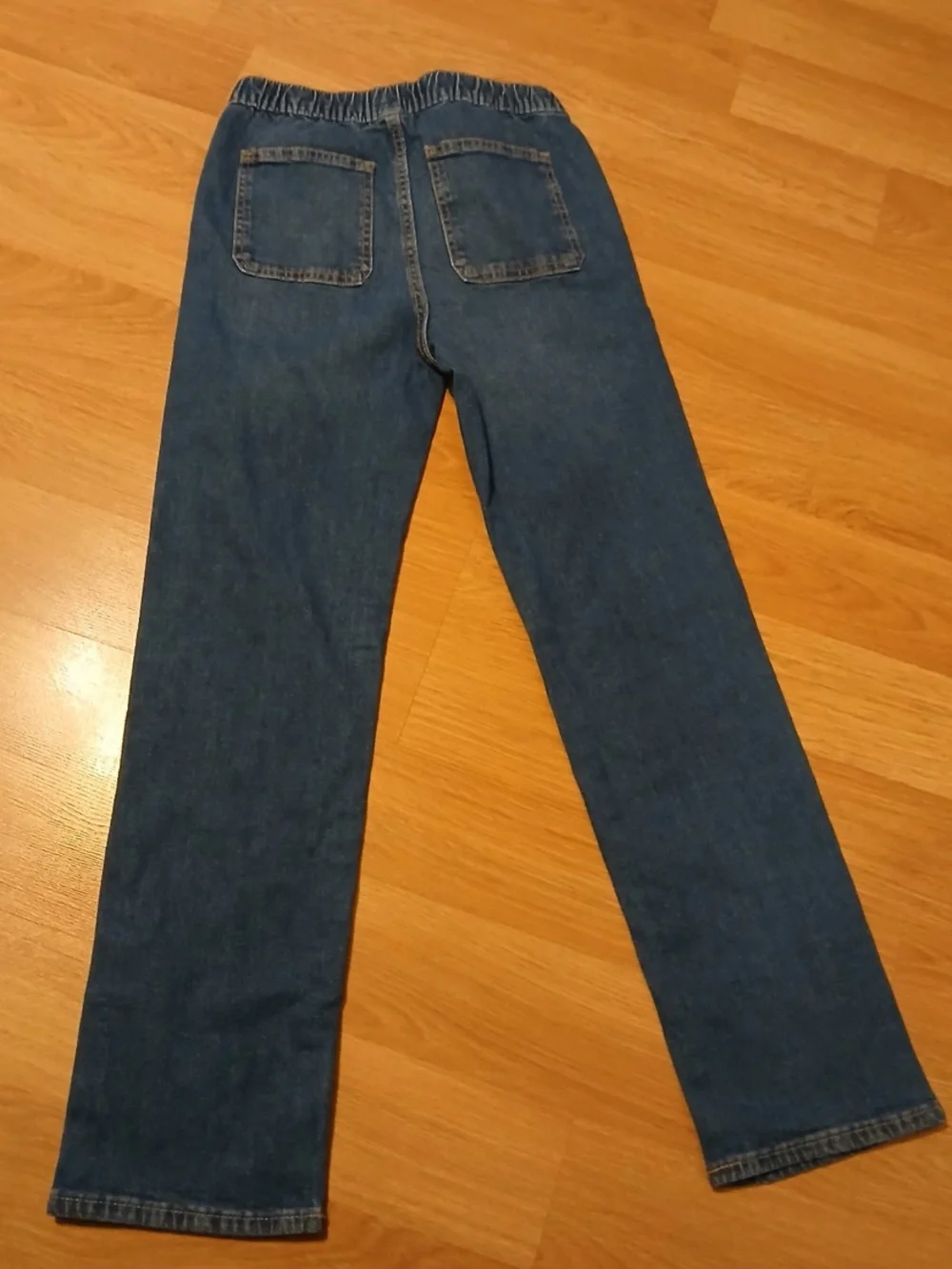 Old Navy Kids Medium Blue Straight-Leg Drawstring Jeans