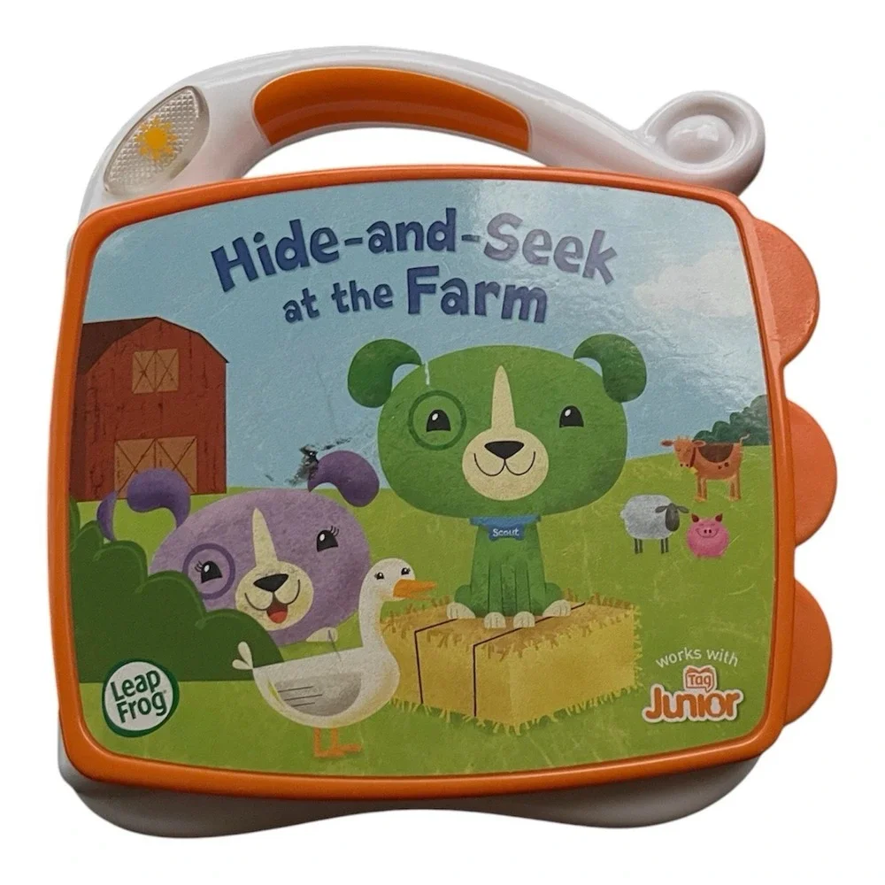 Kids LeapFrog Hide-and-Seek at the Farm Interactive Electronic Learning Book Tag
