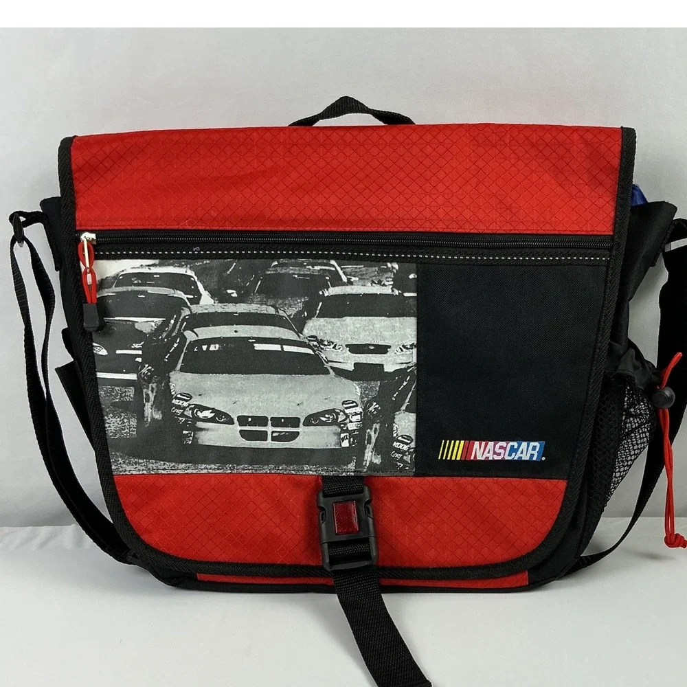 NASCAR Racing Messenger‎ Bag Red Black Shoulder Bag Racing Cars Logo
