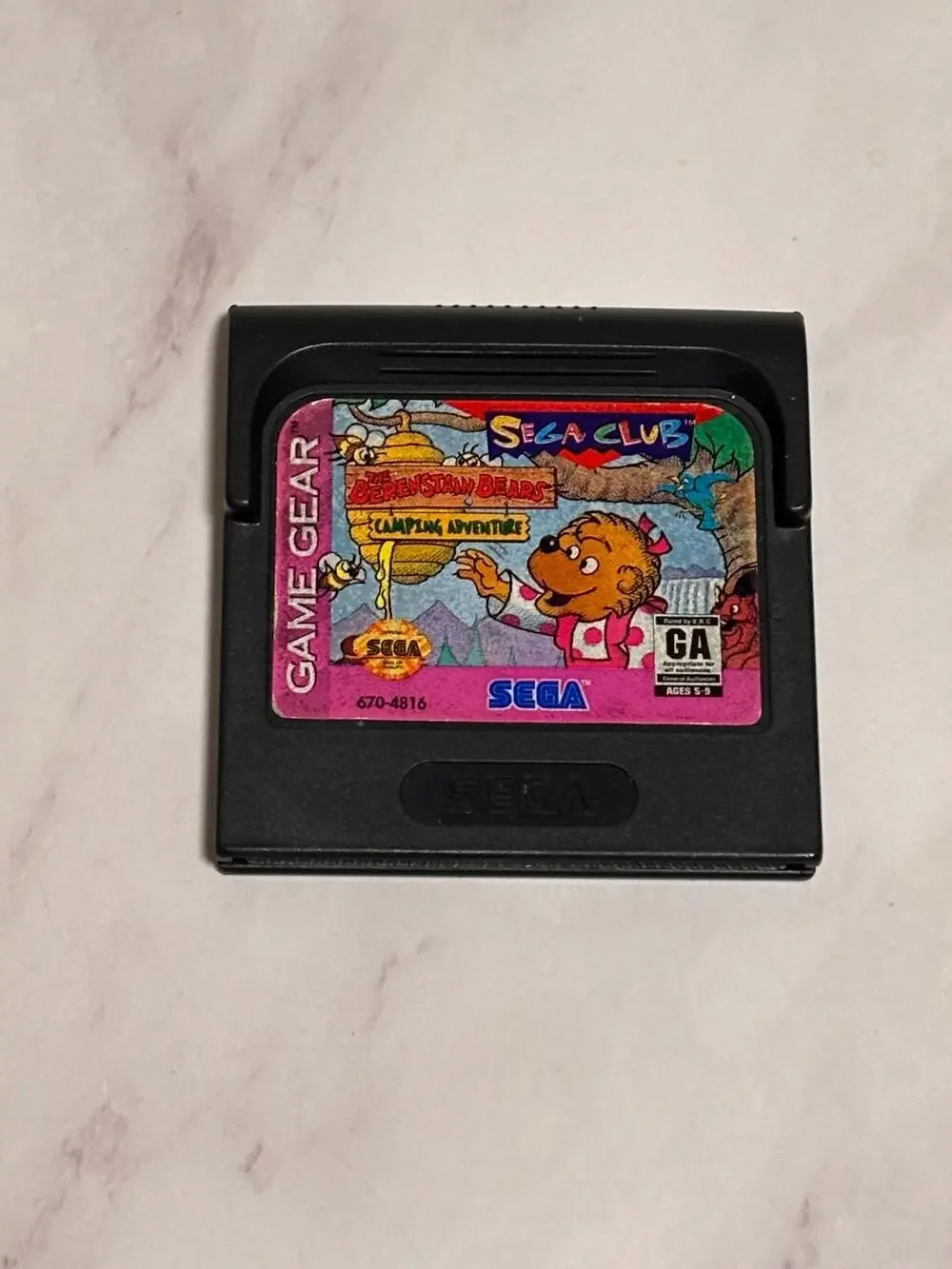 Berenstain Bears' Camping Adventure Sega Game Gear