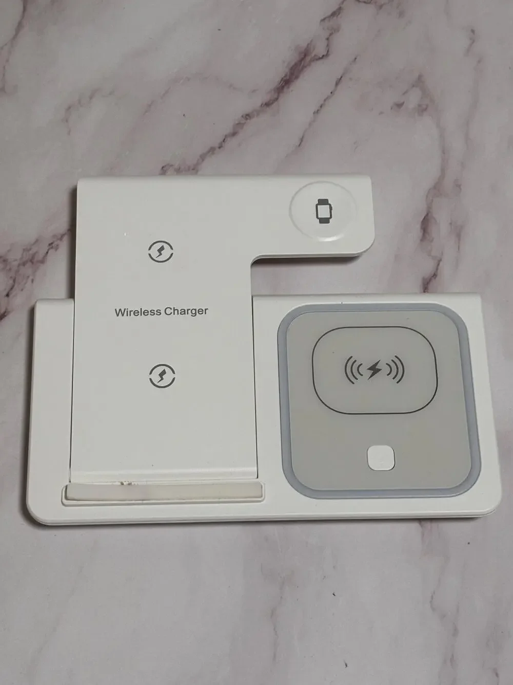 Wireless Charging Station 3 In 1 forApple Watch Air Pod iPhone white
