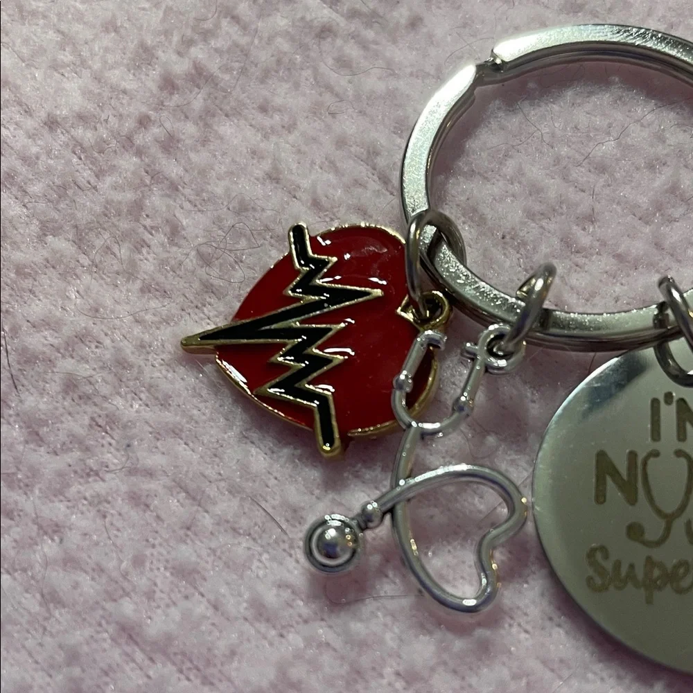 N/A silver keychain