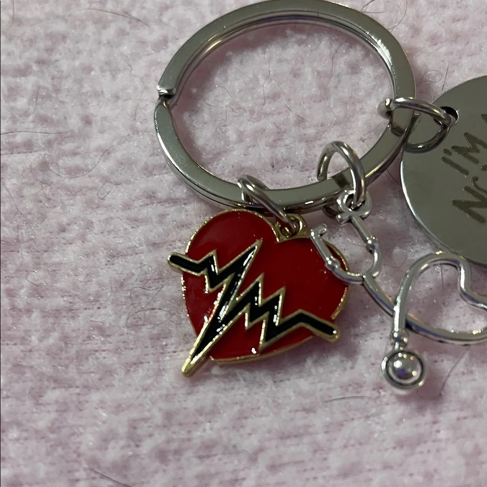 N/A silver keychain