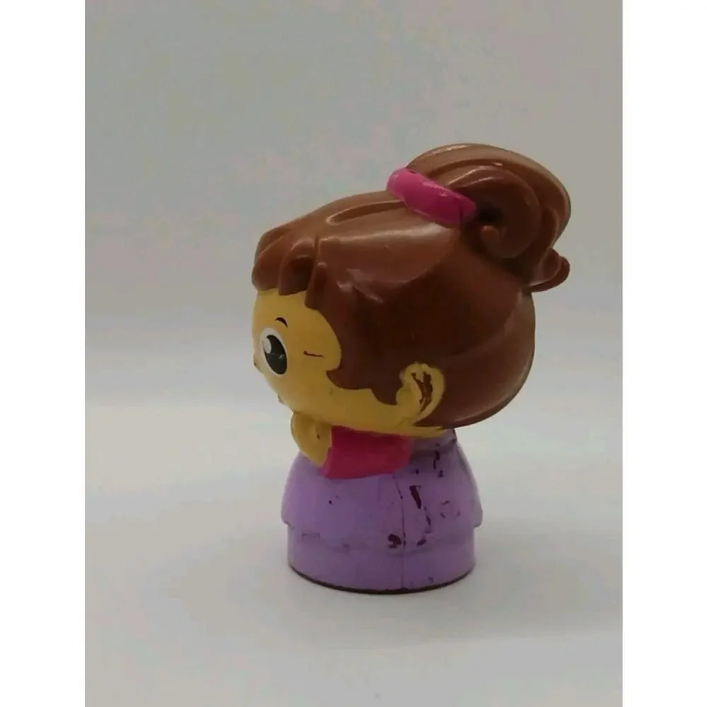 Mega Bloks First Builders Replacement Figure Female Girl Purple / Pink Overall