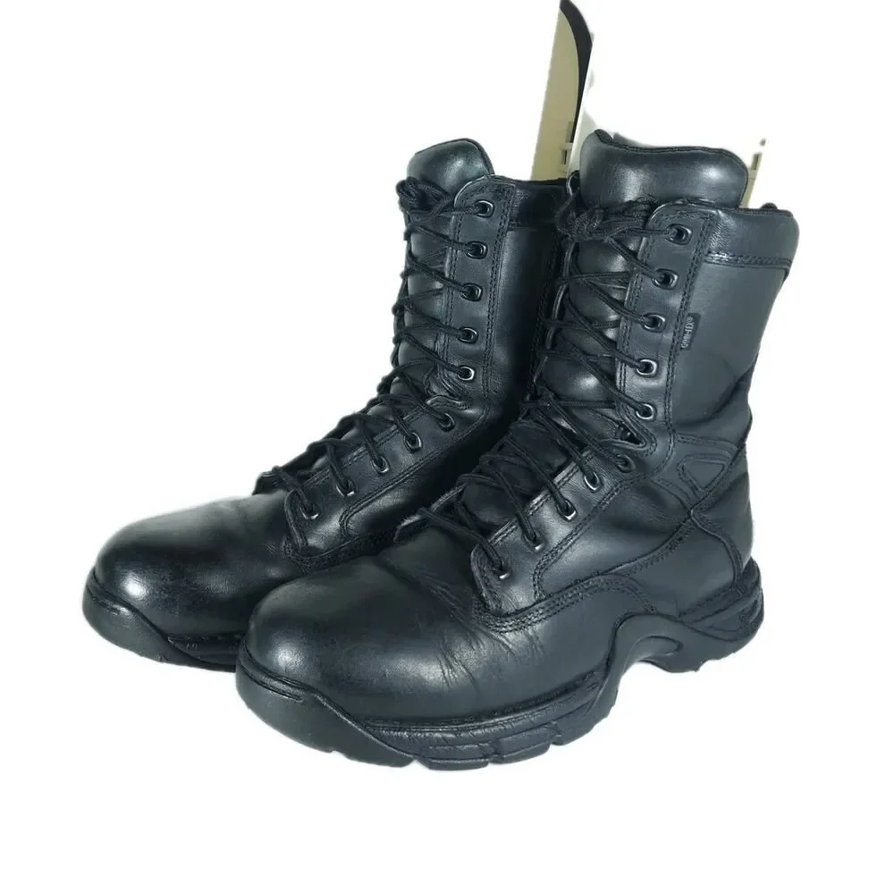 Danner Men’s Striker II GTX 8” US10D Black Leather Laceup Tactical Combat Boots