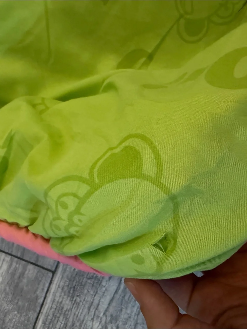 BFF! Lime Green Monkey Print Sleeping Bag Bbobby Jack VTG