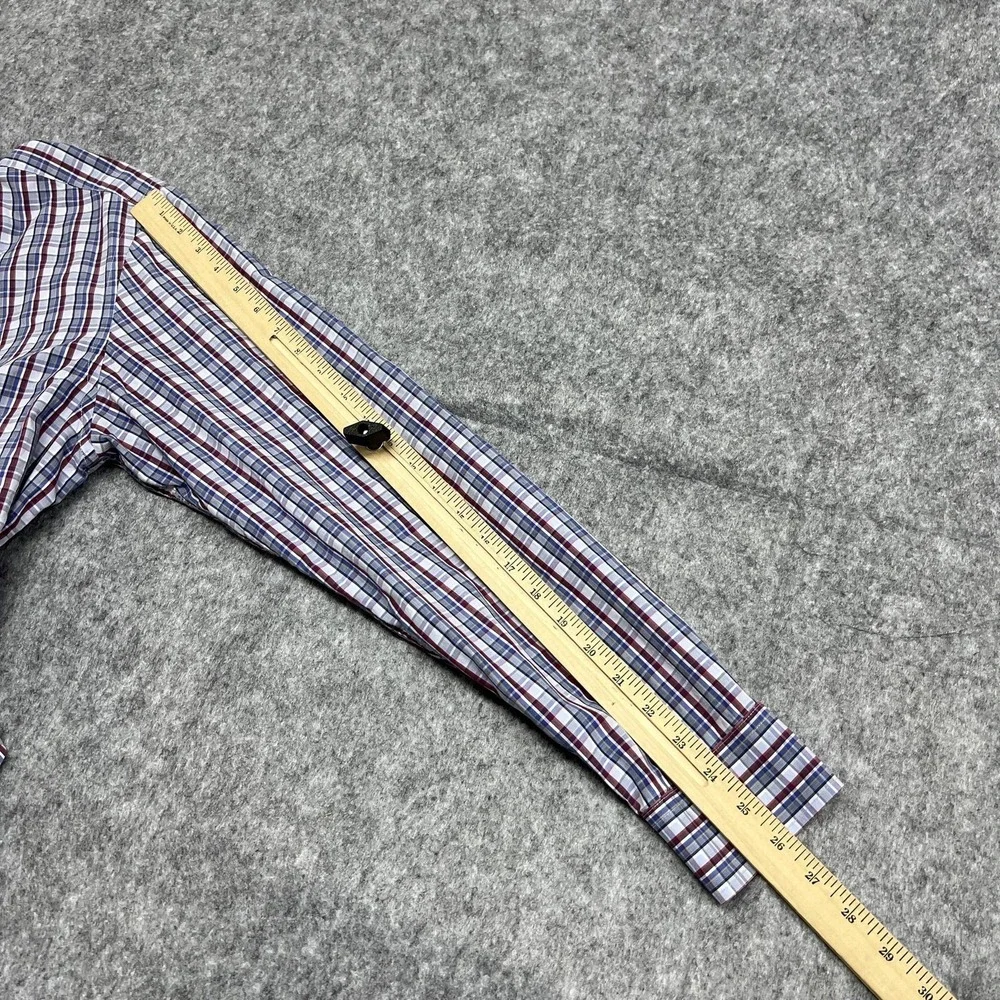 Banana Republic plaid seams