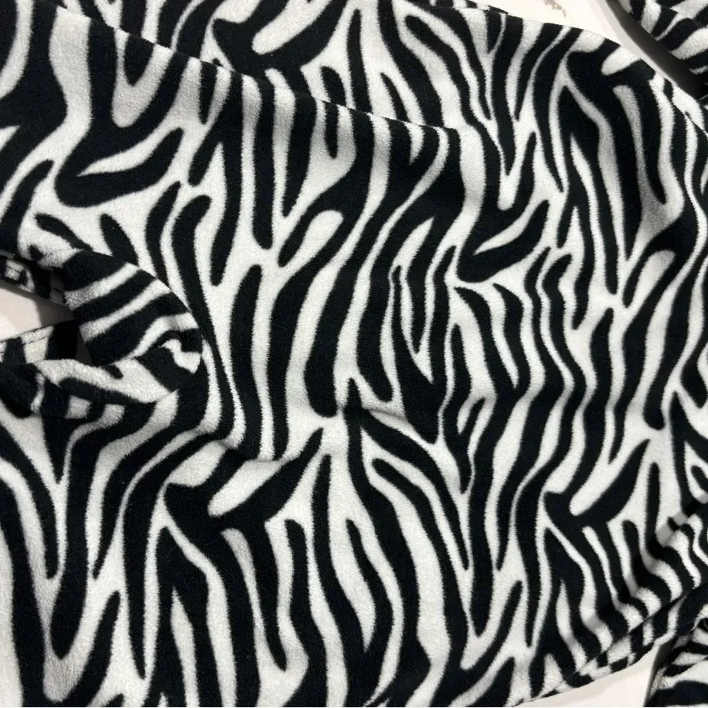 Carter's | Infant Baby Girls Footed Fleece Zebra Print Sleeper Pajamas Footie 6M