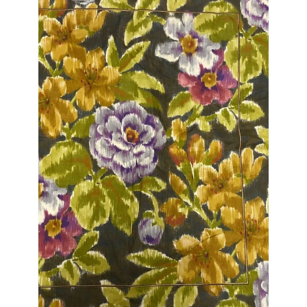 Cuddledown Duvet Cover Shams Set Floral King‎ Organic Cotton Purple
