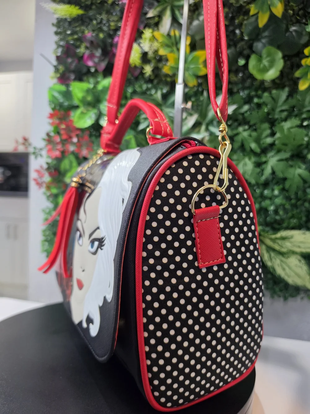 cruella devil graphic two satchel