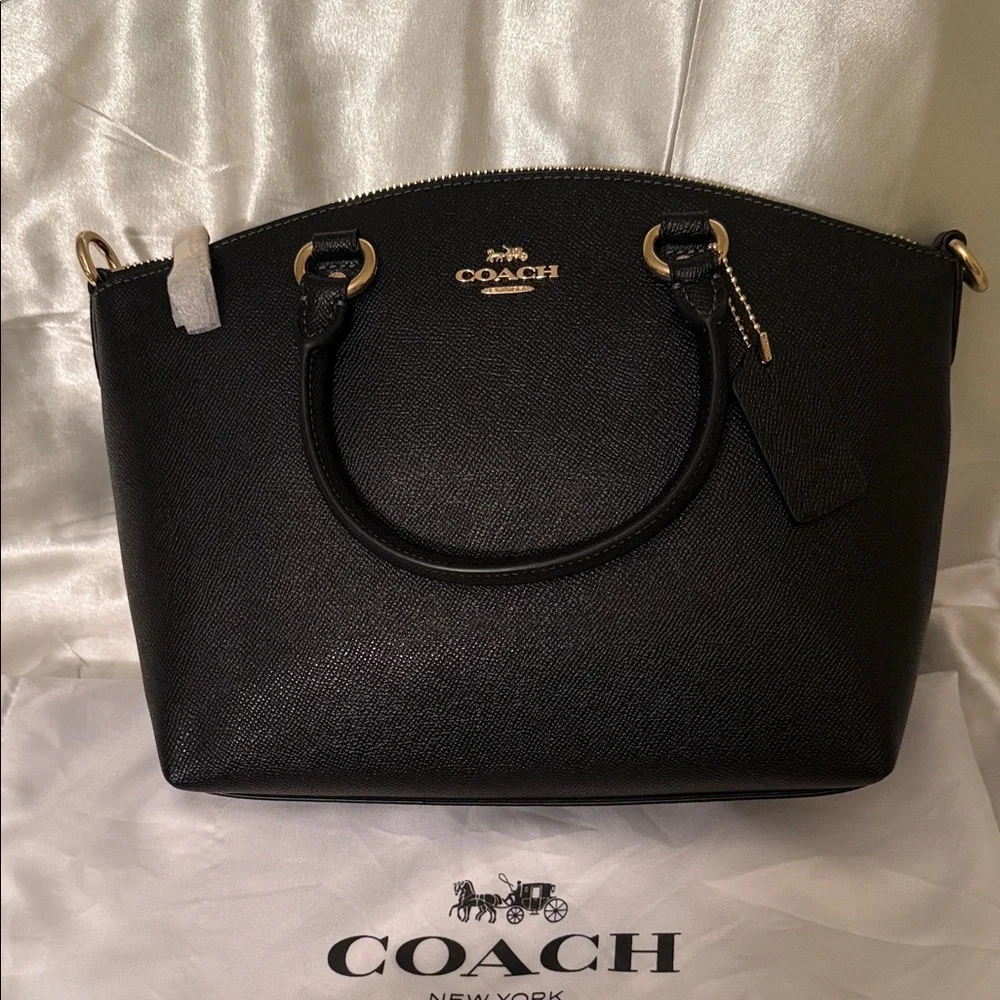 Coach crossgrain leather