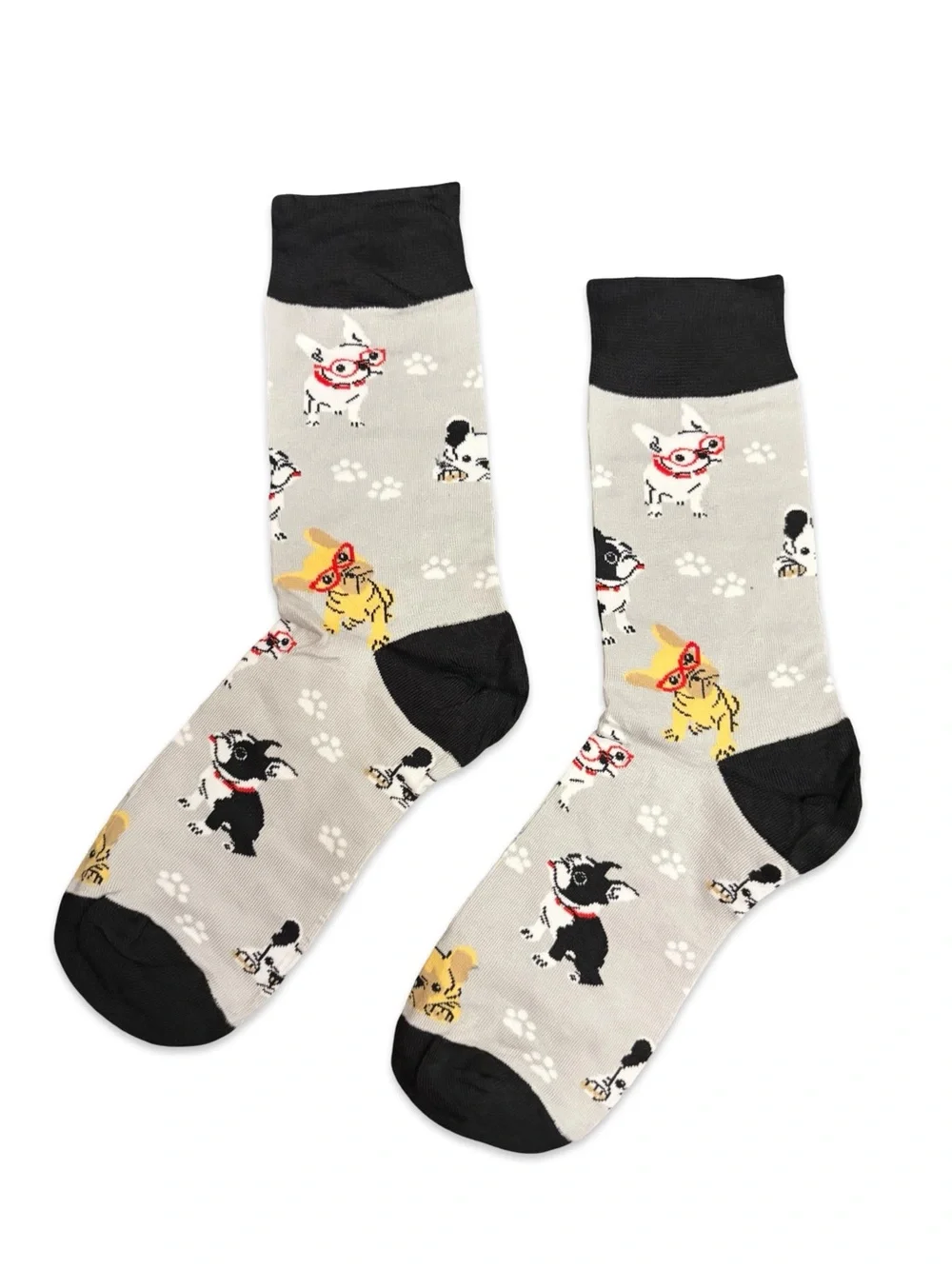 French Bulldog Novelty Crew Socks One Size Fits Most
