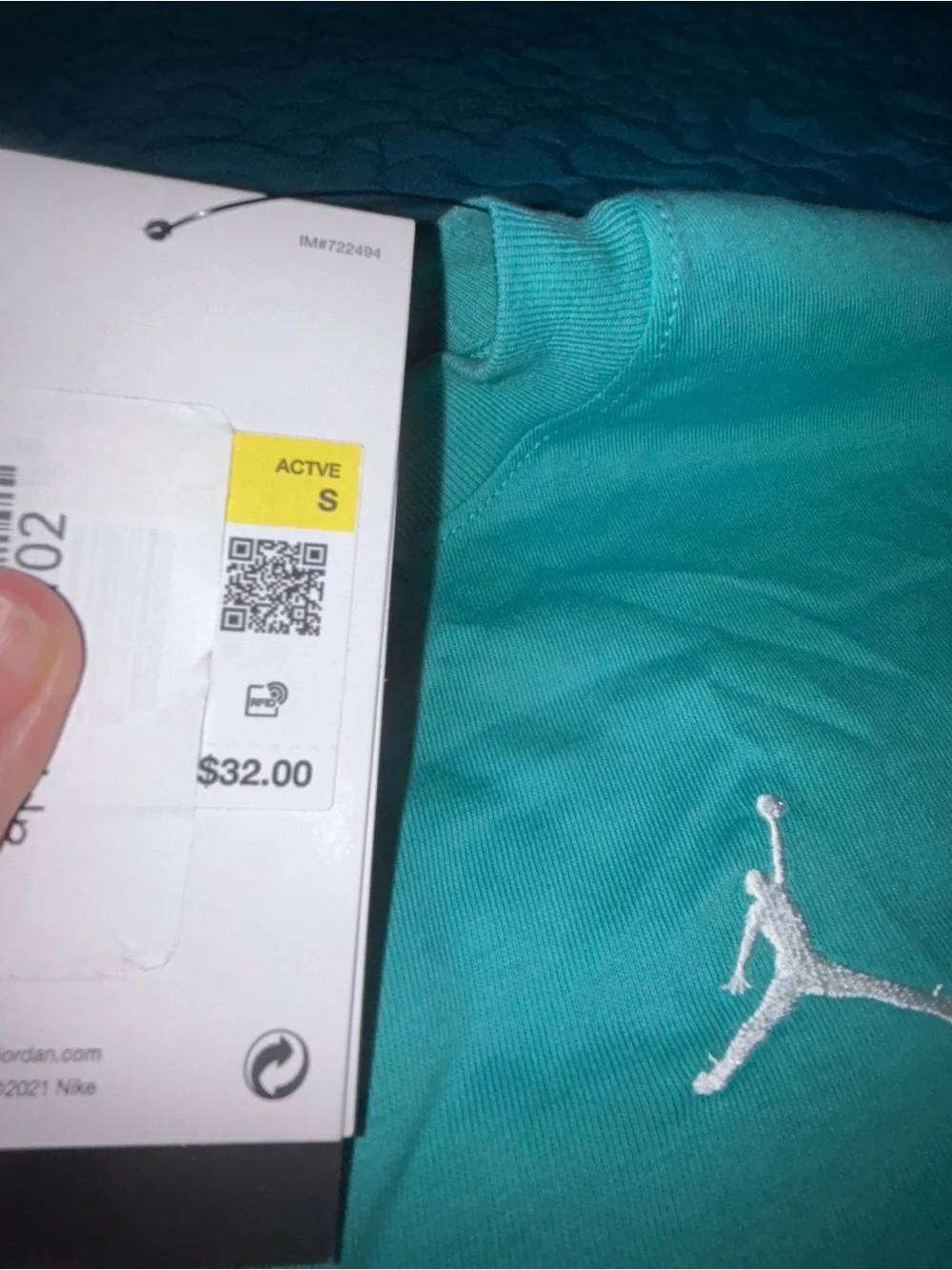 Jordan simple sporty teal
