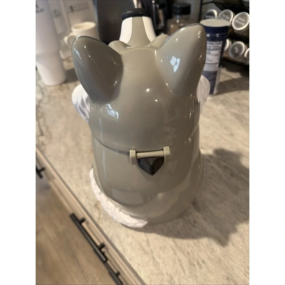Vtg 1998 Fun-Damental Too plastic Howling Wolf‎ Cookie Jar Works