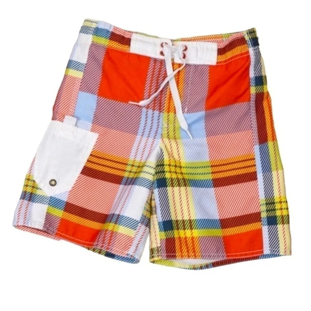 Boys‎ Old Navy Plaid Swim Shorts Trunks Size XS 5