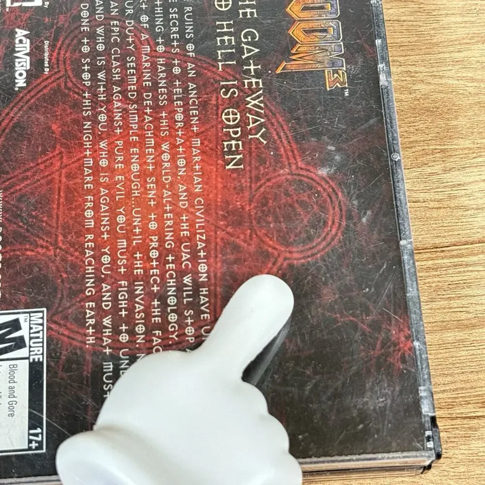 Doom 3 (PC, 2004) Video Game Incomplete Disk‎ 2/3 - Missing Disk 1