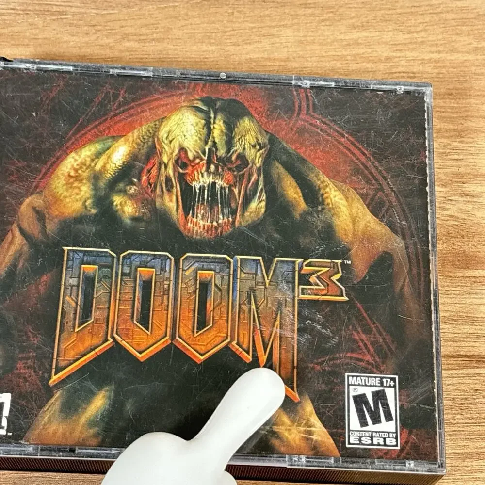 Doom 3 (PC, 2004) Video Game Incomplete Disk‎ 2/3 - Missing Disk 1