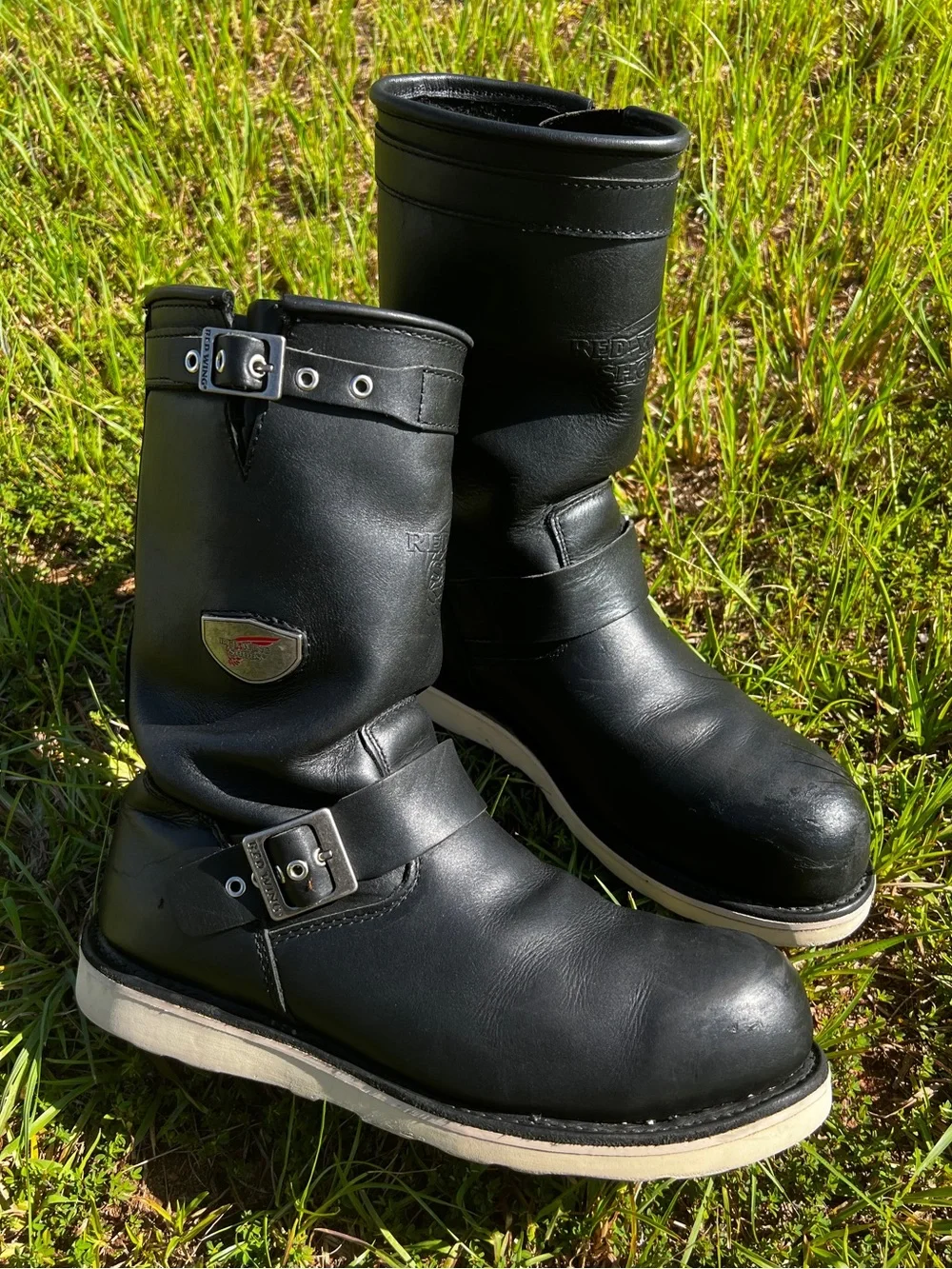 RARE Red Wing 988 size 11 Mens RESOLED Wedge Motorcycle Boots