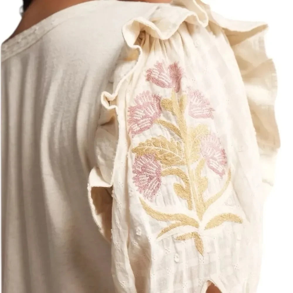 Anthropologie chic cream