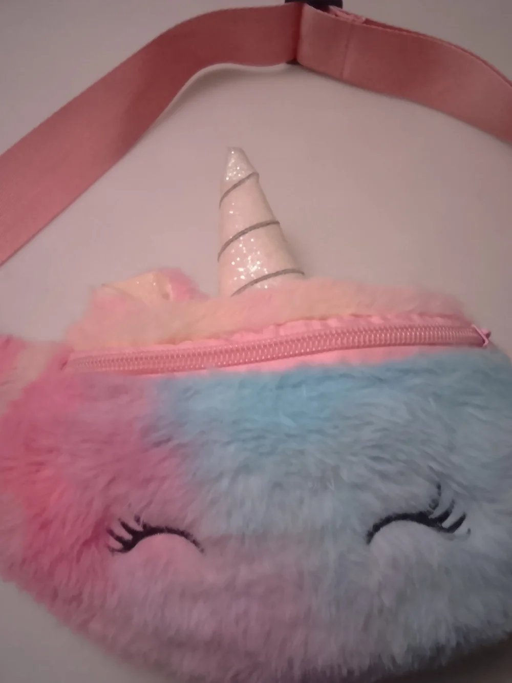 plush unicorn fanny pack