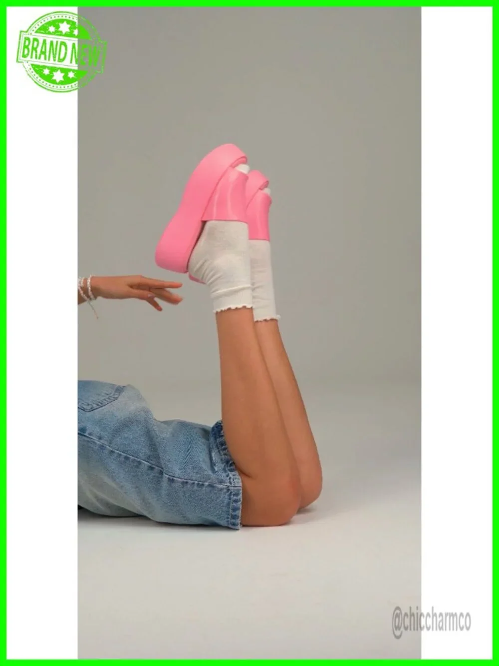 Platform Slide Sandals - Jelly Chunky 2.5