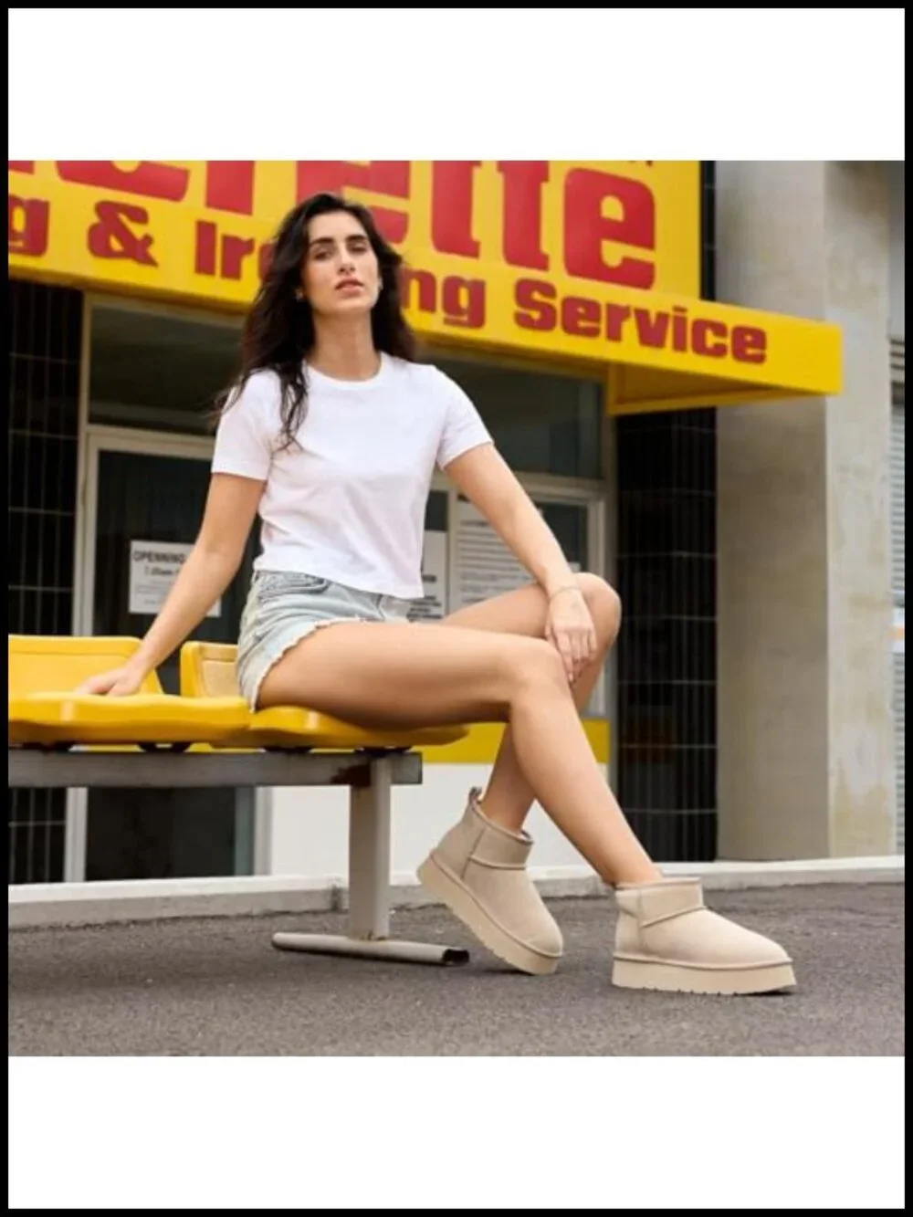 Genuine Suede Ankle Platform Snow Boots with Cozy Lining