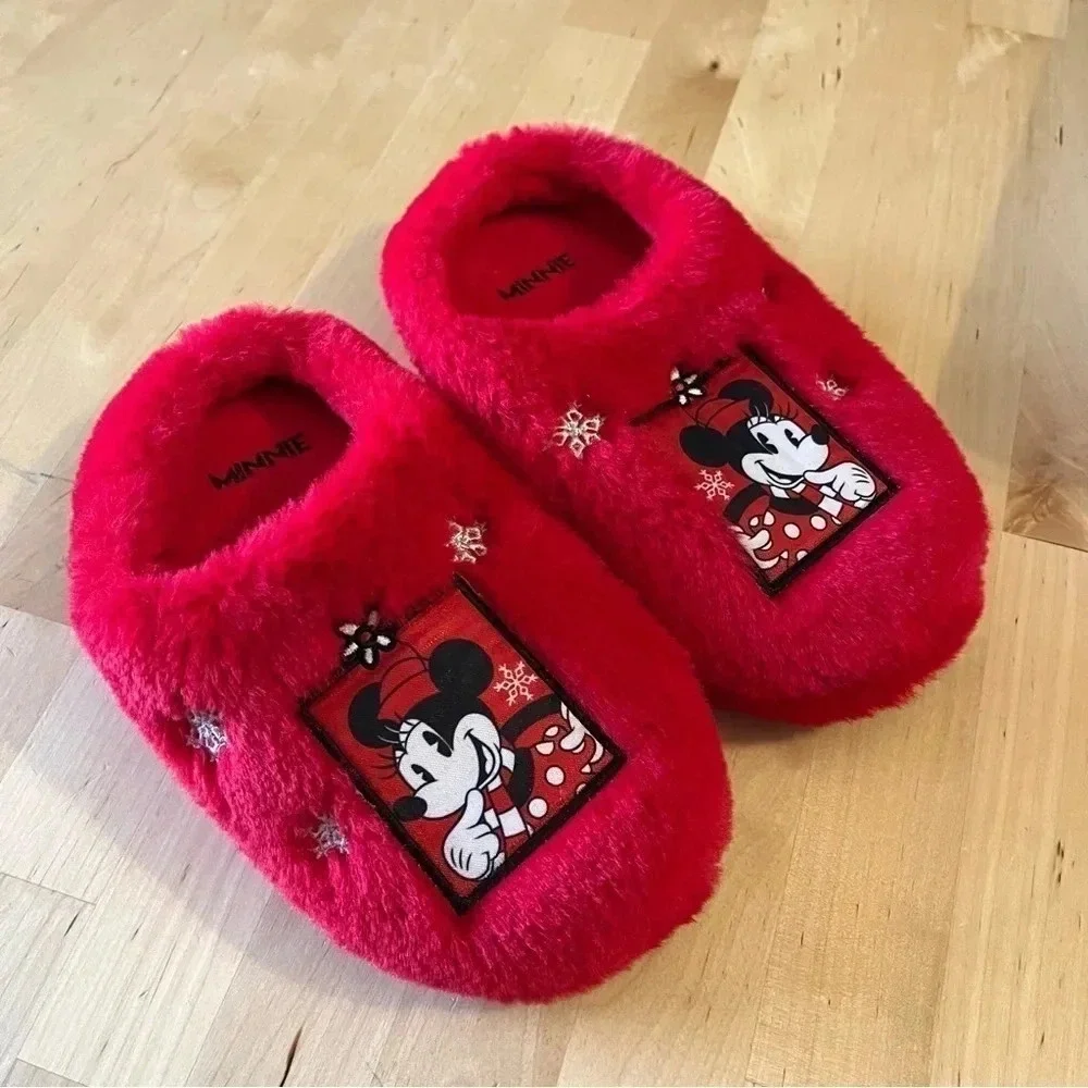 Disney's Slippers 13-1 Minnie Mouse Clog Red
