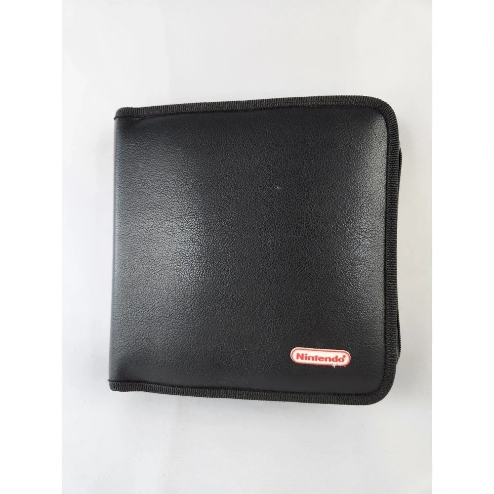 Vintage Nintendo GBA Game Boy GAMEBOY Advance 32 Case Folder Binder Black‎ Rare